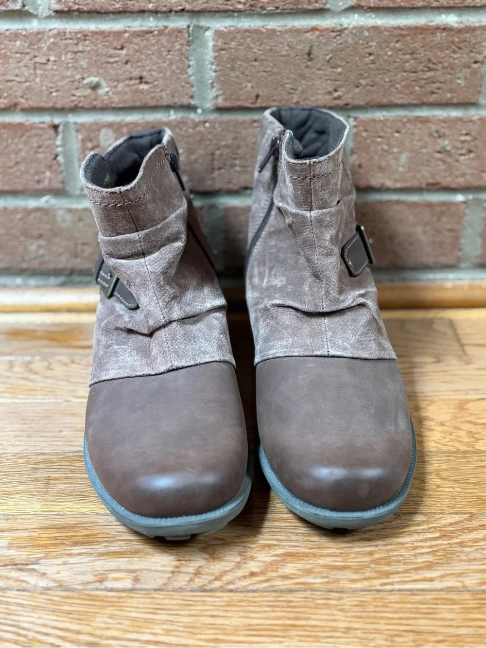 Earth Origins Phoenix Wide ankle boots in Bark — Women's 11W. NEW/NEVER WORN!